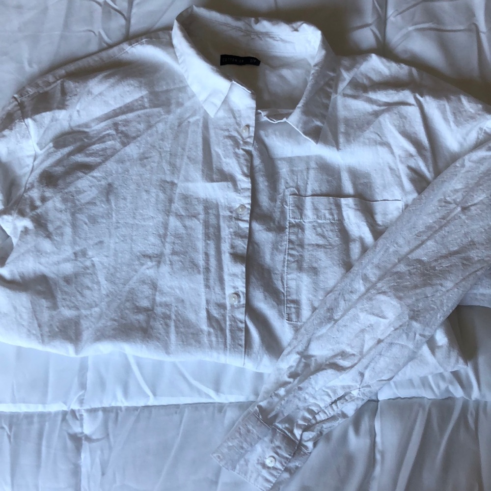 White button down
